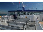 The sun deck aft of the bridge.